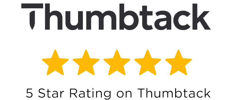 Thumbtack 5-star rating graphic, showcasing excellent customer satisfaction for Handymasters Painting Co., a trusted Seacoast NH painting service.