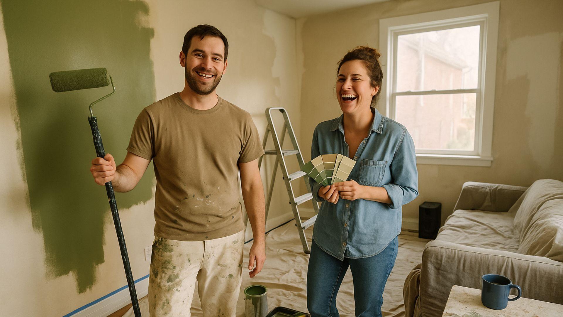 Paint swatches of popular neutral and classic colors for enhancing home value in Dover