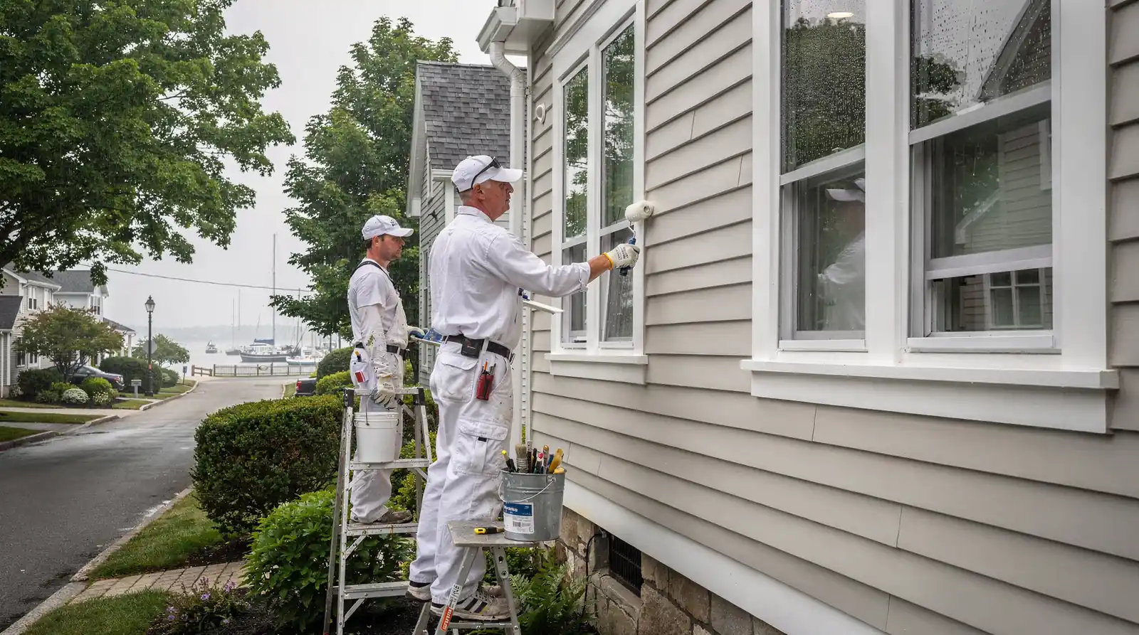 Coastal humidity and salt air drifting in from the coast affect how paint holds up